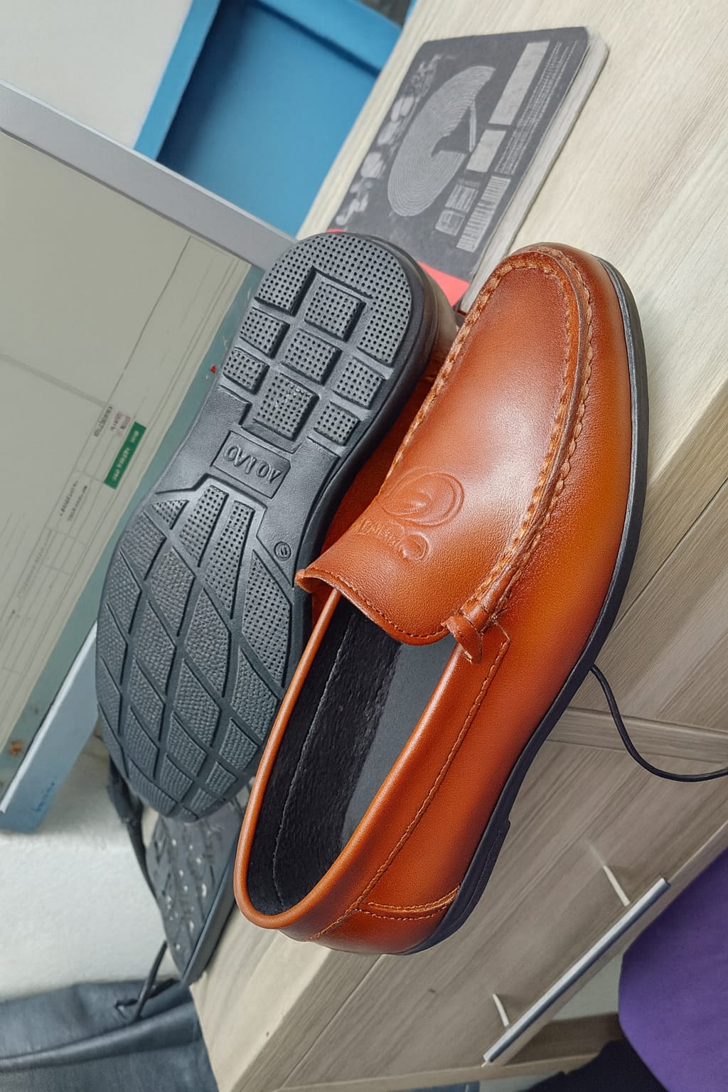 Formal men's  Handmade✔✔👌 Brogue Leather Loafer✔🔥🔥 Oxford Shoes Comfortable casual business Durable for office and daily  use 👌😎🔥🔥