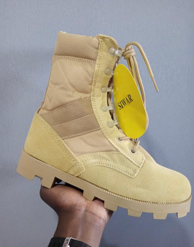 SIWAR Military Tactical Combat Boots 💪🏽👢 Heavy-Duty Military-Style Desert Shoes 🌍⚡ Anti-Slip Outdoor Hiking & Work Boots 🚀 Built for Strength, Comfort & Durability 🏕️🛡️ Perfect for Adventure