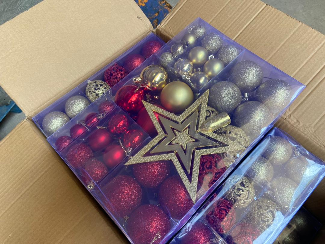 🎄 Luxury Christmas balls 101pcs Tree Ornament Set with Glitter Baubles & Star Topper – Premium Holiday Decoration Collection ✨🎁⭐🎨 Complete color-themed sets 101 pieces Christmas balls