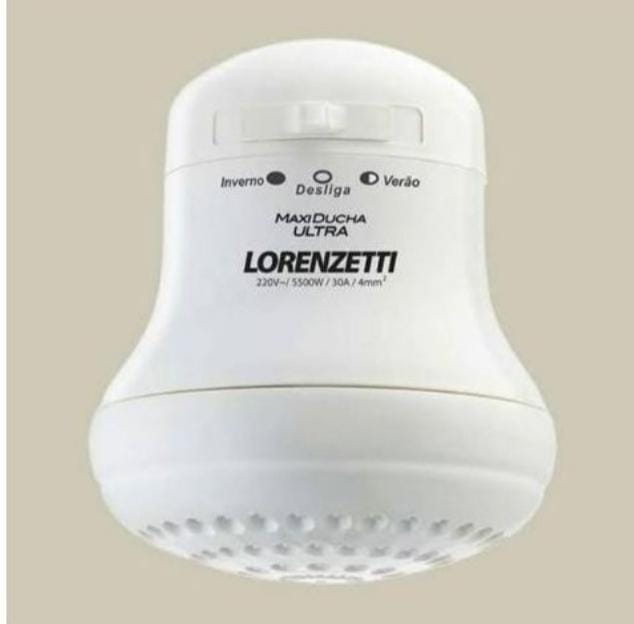 Lorenzetti Maxi Ducha ⚡💥 Ultra Instant Electric Shower Head –🔥 High-Power Water Heater for Hot, Warm & Cold Settings, Designed for Hard and Salty Water (220–240V)💫