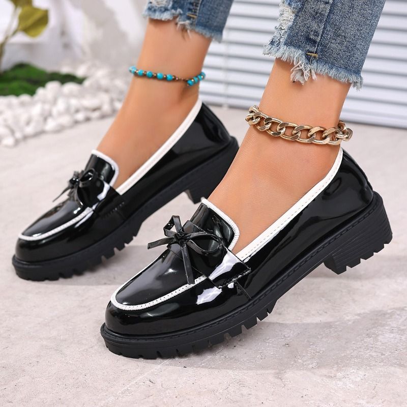 👠 Women’s Glossy Bow Brogues Slip-On Loafers Elegant Fashion Flats Upgrade your everyday look with these stylish glossy loafer designed for comfort and elegance Perfect for women who love fashionable