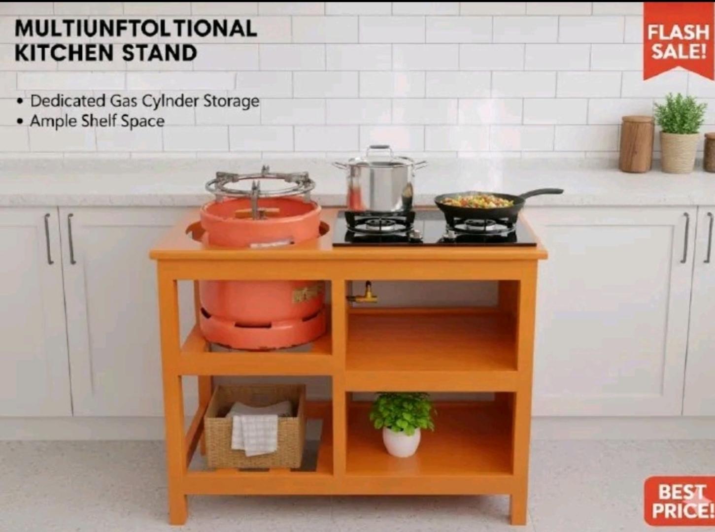 Modern Wooden Kitchen Table: Strong Classic Design With Built-in Storage Racks. Supports Up to 6kg Cooking Meko. Durable Wooden Construction Perfect for Kitchens, Dining Areas & Food Prep