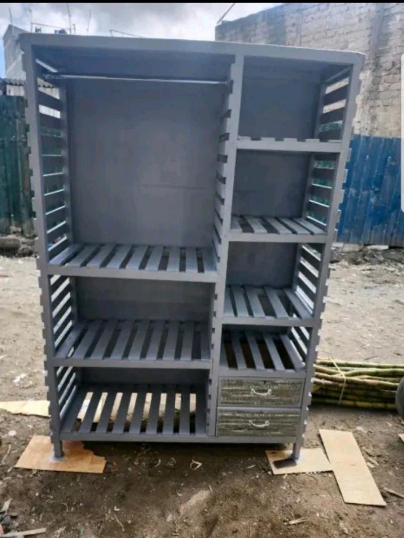 HIGH QUALITY Hommy WOODEN wardrobe large collective locker clothing manager portable wardrobe 2 DRAWERS