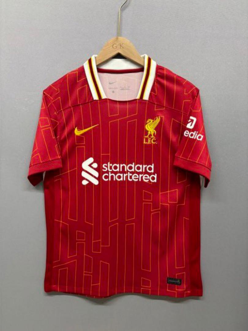 LIVERPOOL HOME CHAMPIONS 2024/2025 KIT JERSEY RED YOU  NEVER  WALK ALONE