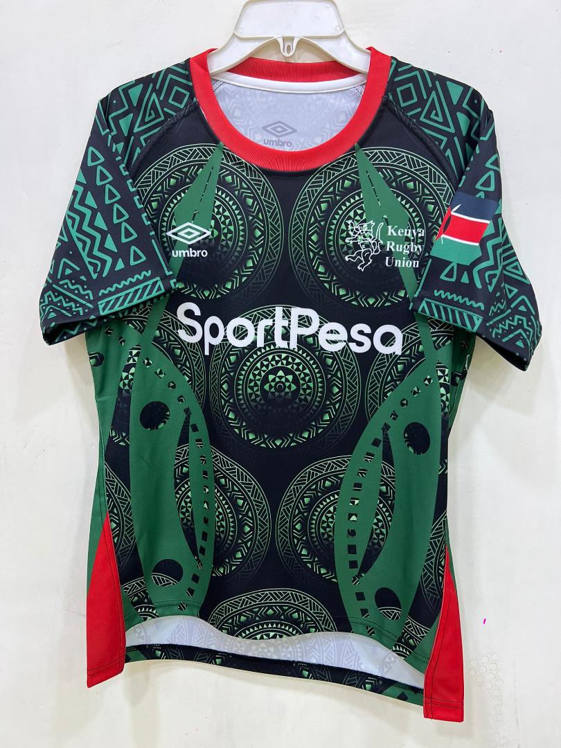 KENYA RUGBY KIT JERSEY HOME AWAY WHITE GREEN SEVENS WOLRD RUGBY CHAMPIONS