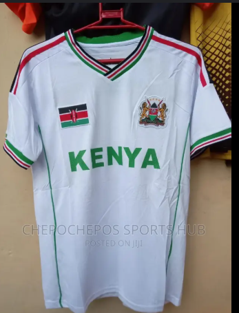 KENYA FAN FAVOURITE HOME KIT JERSEY GREEN WHITE PLAIN WHITE