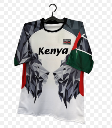 KENYA FAN FAVOURITE HOME KIT JERSEY GREEN WHITE PLAIN WHITE