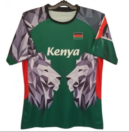 KENYA FAN FAVOURITE HOME KIT JERSEY GREEN WHITE PLAIN WHITE