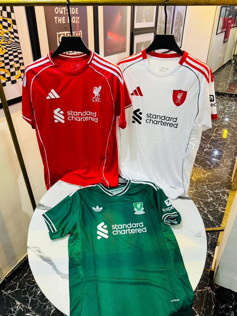 LIVERPOOL HOME AWAY THIRD KIT JERSEY 2025/2026 PREMIER LEAGUE CHAMPIONS