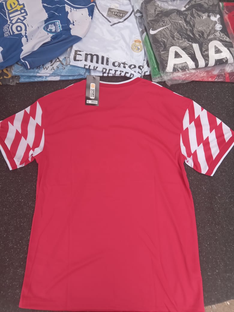 SHABANA FOOTBALL CLUB SPORTPESA PREMIER LEAGUE TORE BOBE KIT/JERSEY 2025/2026 RED /WHITE
