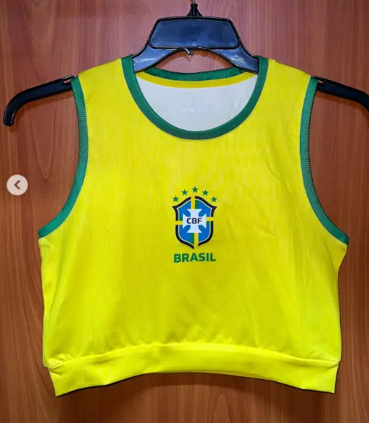 BRAZIL LADIES CROP TOP KIT JERSEY 2025