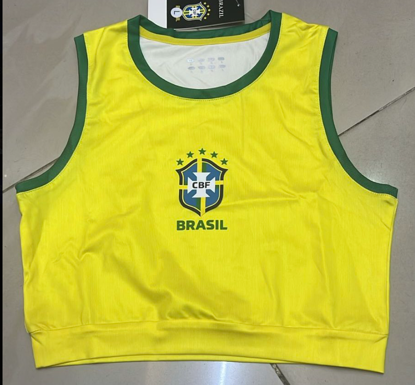 BRAZIL LADIES CROP TOP KIT JERSEY 2025