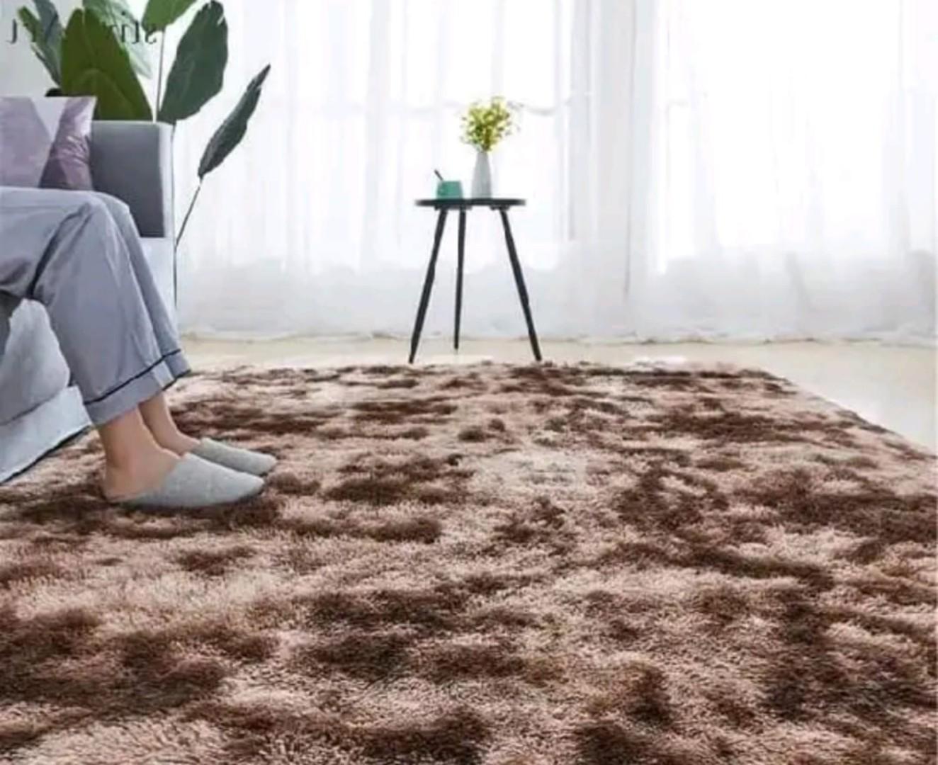 5 by 8 Fluffy Soft  Non- slippery floor carpet rug