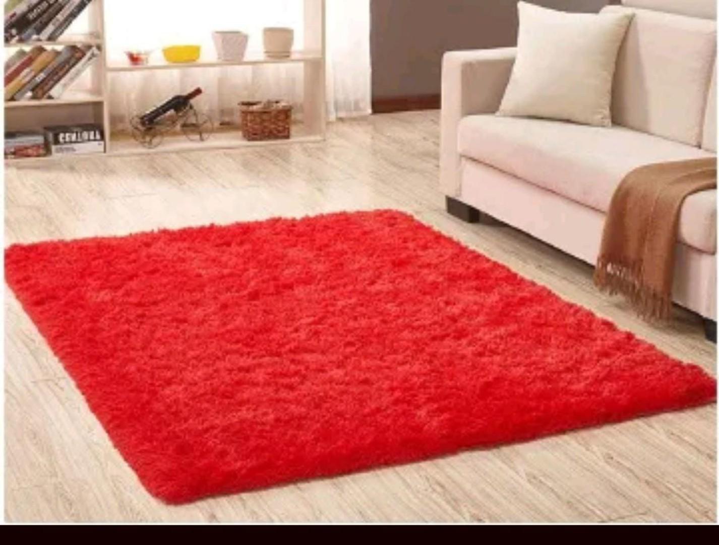 5 by 8 Fluffy Soft  Non- slippery floor carpet rug