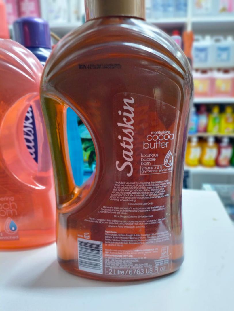 Satiskin moisturising cocoa butter 2 litres shower gel