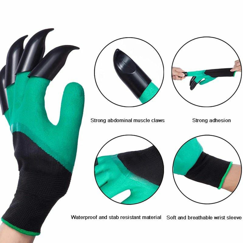 High Quality Garden Gloves for Planting, Working Guante Fingertips Latex Coating Garden Gloves with  Claws .