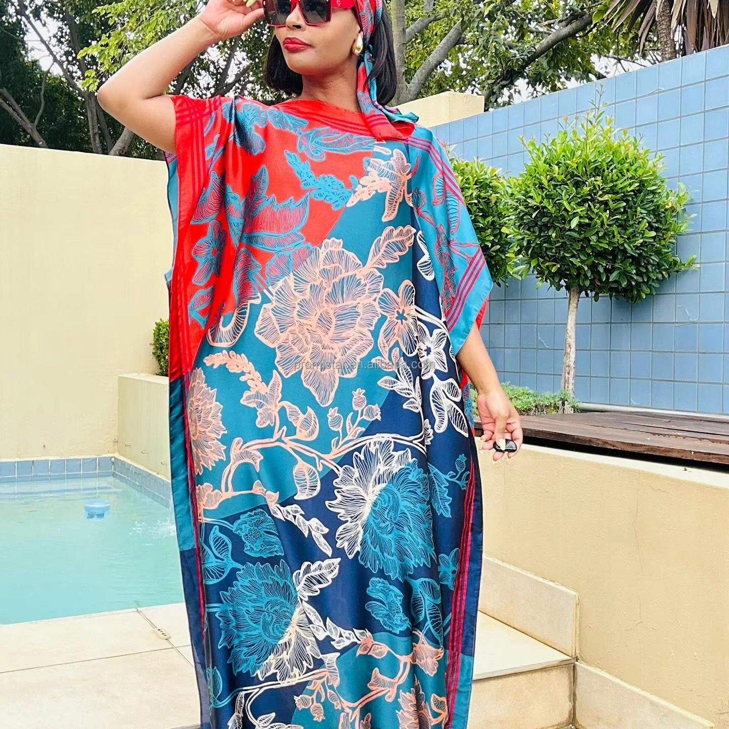 Hot selling cross-border summer satin ice silk new spring summer thin long dress plus plus long skirt