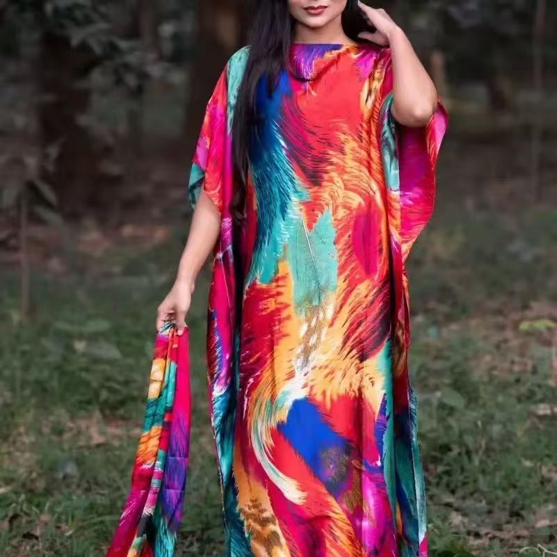 (Shawl+Skirt) Summer Long Skirt Hot Sale 2025 Summer Sunscreen Large Size Loose