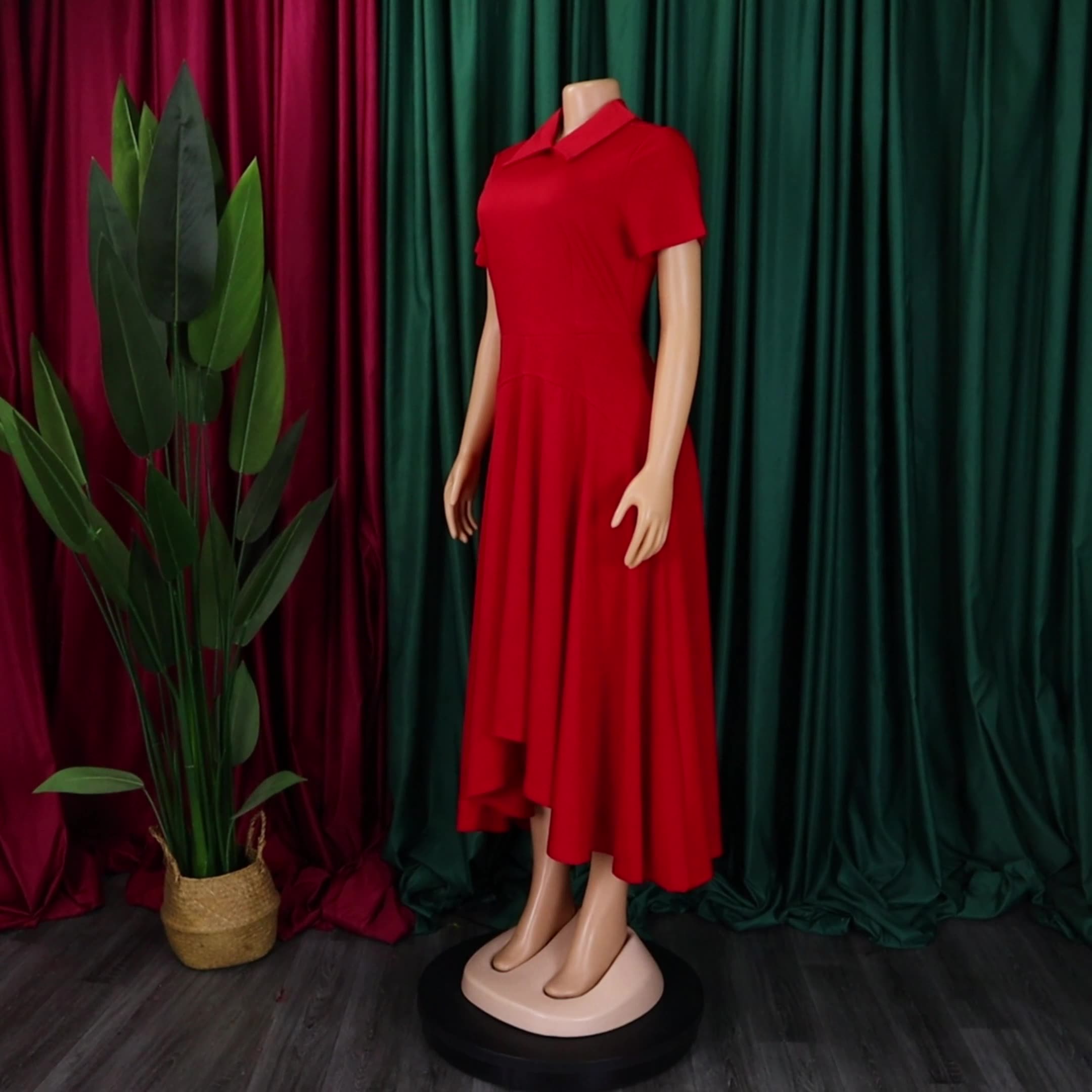 Women's fashion temperament, high waisted banquet dress, elegant evening dress