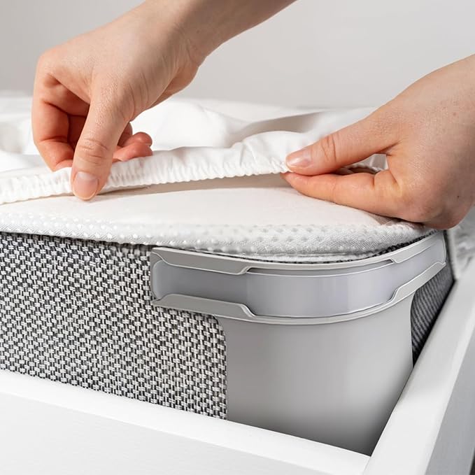 Lock Sheet Holders Set of 4, 2025 New Bed Sheet Holder Fitted Sheet Straps, Heavy Duty Bed Sheet Holder Corner Fitted Sheet Straps Fit All Mattress Size (White)