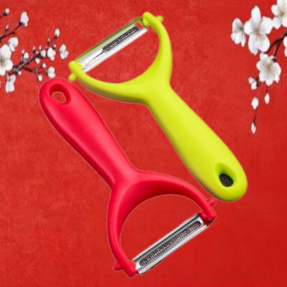 Vegetable, Apple Peelers for kitchen, Fruit, Carrot, Veggie, Potatoes Peeler, Y-Shaped and I-Shaped Stainless Steel Peelers, with Ergonomic Non-Slip Handle & Sharp Blade, Good Sturdy