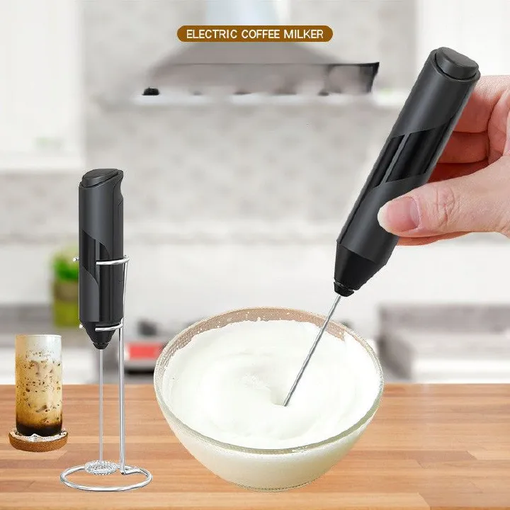 Powerful Milk Frother Wand - Mini & Mighty Handheld Drink Mixer - Portable Coffee Frother For Latte, Cappuccino, Matcha, Hot Chocolate, Creamer