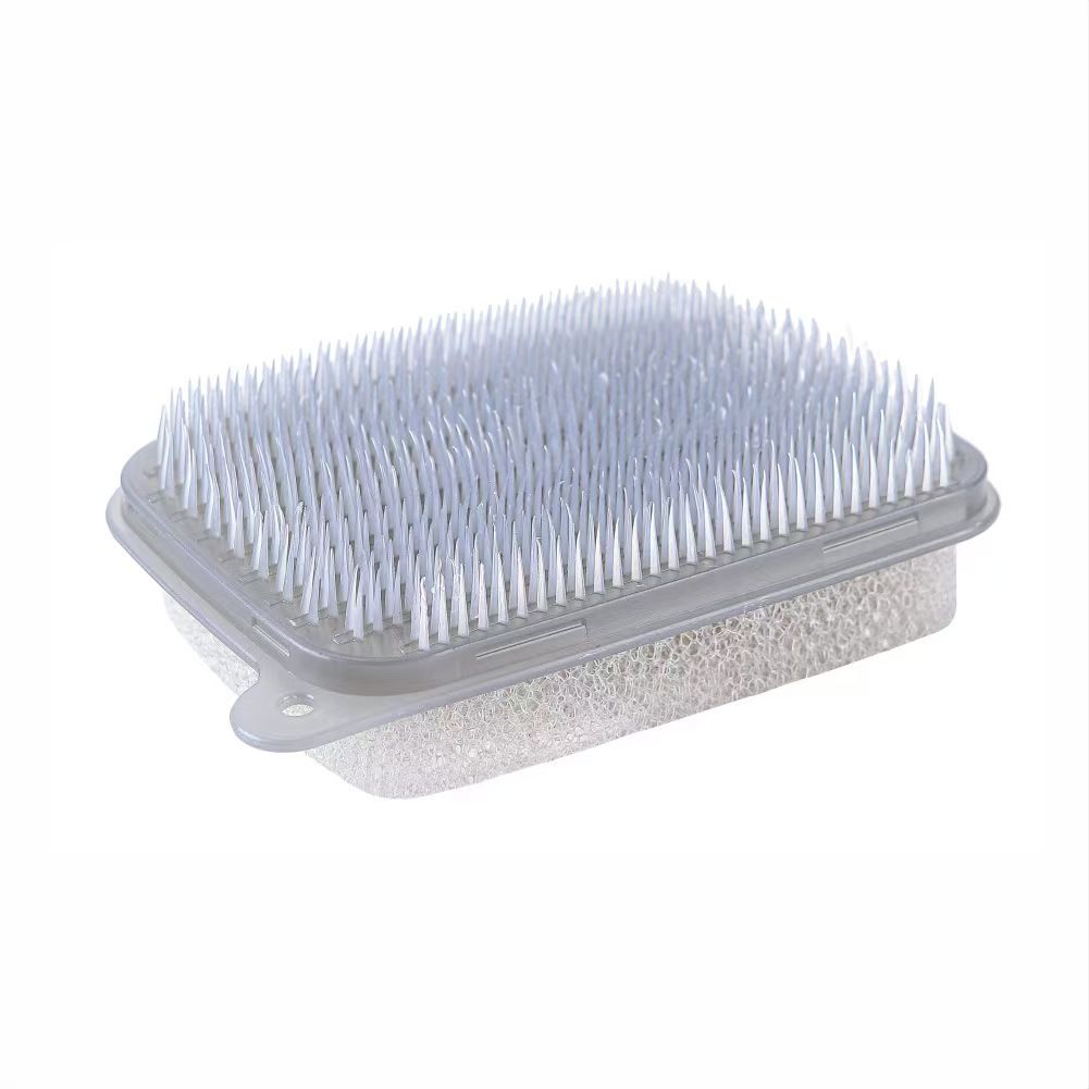 Kitchen double-sided brush, household potato cleaning brush, fruit and vegetable silicone sponge brush, vegetable washing brush, dish washing brush, sink brush