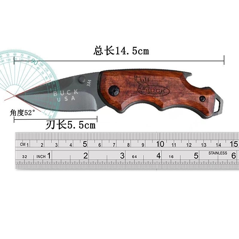 Blue Steel Personalized Laser Engraved ER-562WD FIXED BLADE KNIFE 6" OVERALL