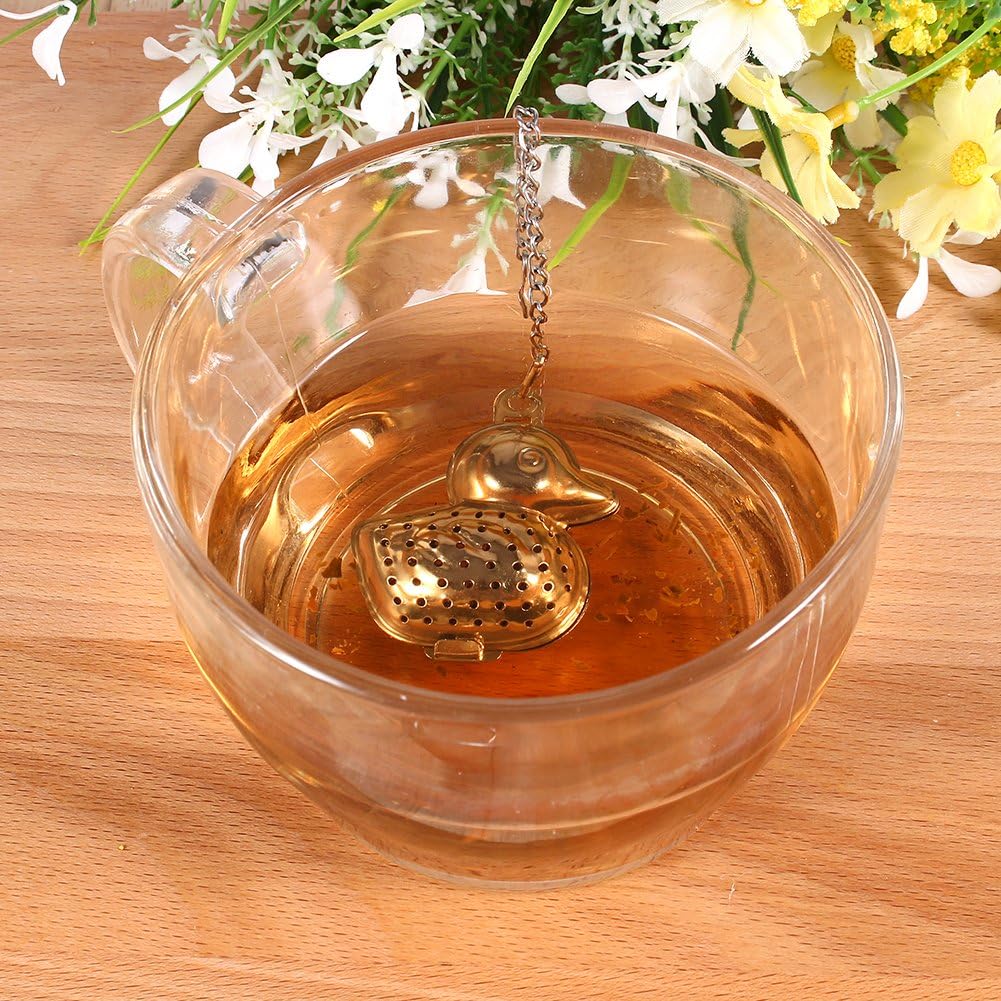 Tea Strainer, Stainless Steel Tea Infuser with Chain, Teapot Shape Loose Tea Filter, for Tea, Coffee Beans, Soup Seasoning
