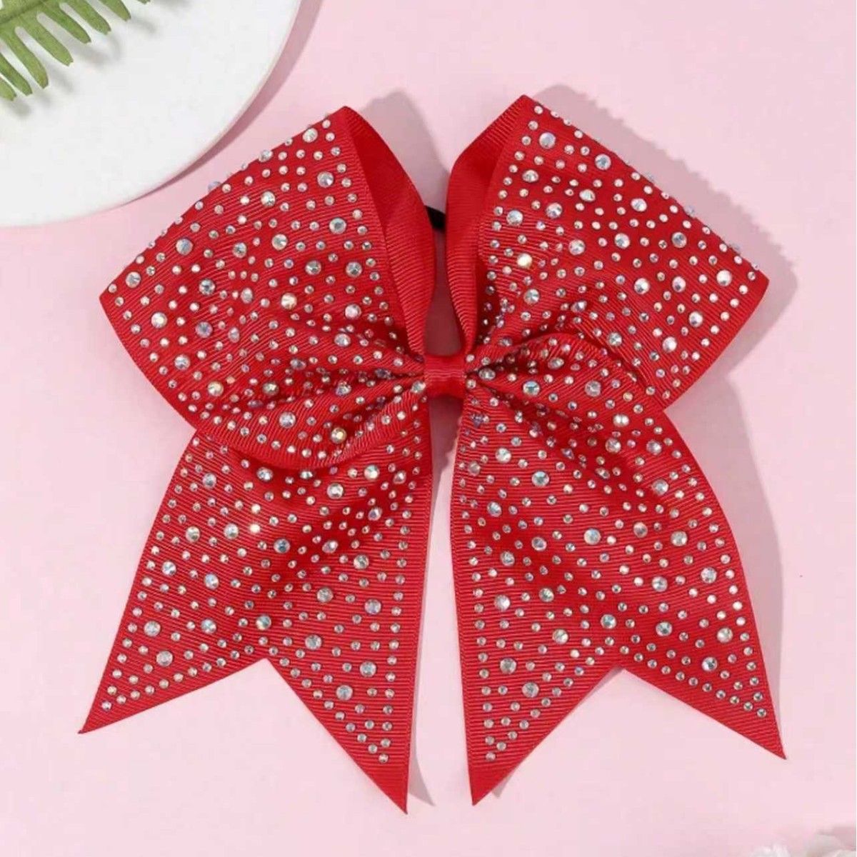 Amazon Cross-Border Best-Seller Full-Diamond Bow Hair Clip Fashion Versatile Elegant High-End Ponytail Scrunchies Manufacturer Wholesale