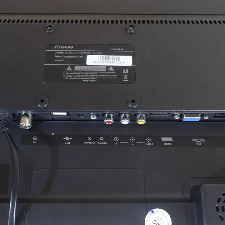 EOCO 23 inch Digital TV AC/DC(E-2300D)Original 1080P Energy Saving Televison with 12 Months Warranty