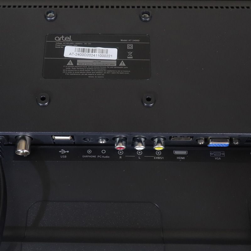 Artel 24 inch Digital AC/DC TV(AT-2400D)Original 1080P Energy Saving Televison with 12 Months Warranty