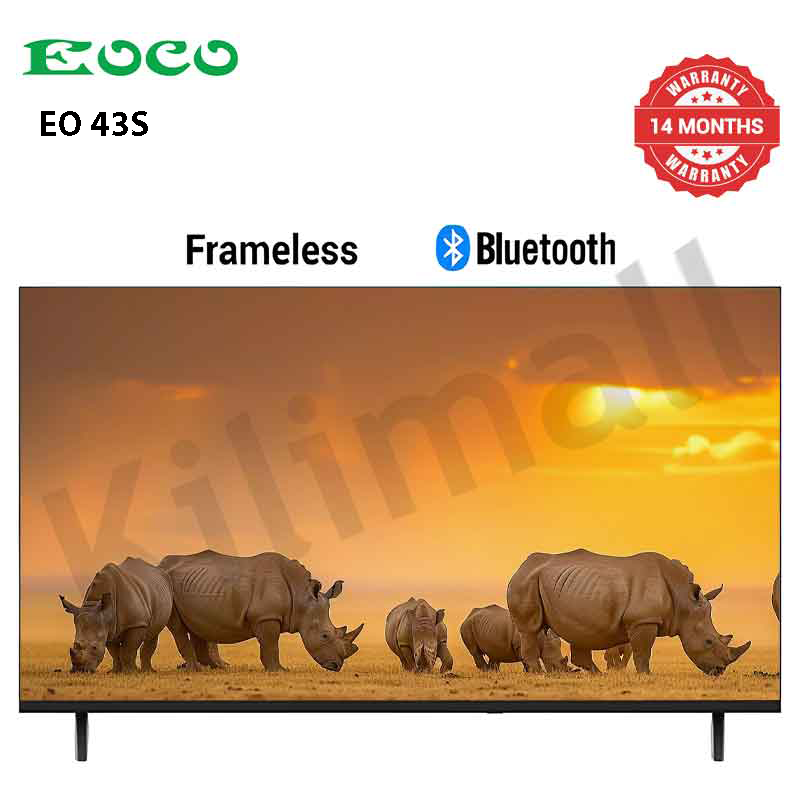EOCO 43 inch Frameless Bluetooth Smart TV(43EO4202S)Netflix Youtube Android AC Energy Saving Televison 1G+8G