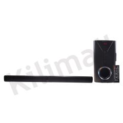 EOCO Sound Bar 2.1CH Multimedia Speaker System Bluetooth Subwoofer GD-200 Home Theater Audio BT/USB/SD/FM Remote Control 75W PMPO 20000W