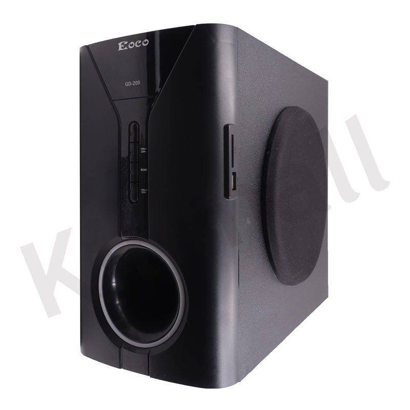 EOCO Sound Bar 2.1CH Multimedia Bluetooth Woofer Speaker GD-200 Subwoofer BT/USB/SD/FM Home Audio System with Remote Control 20000W