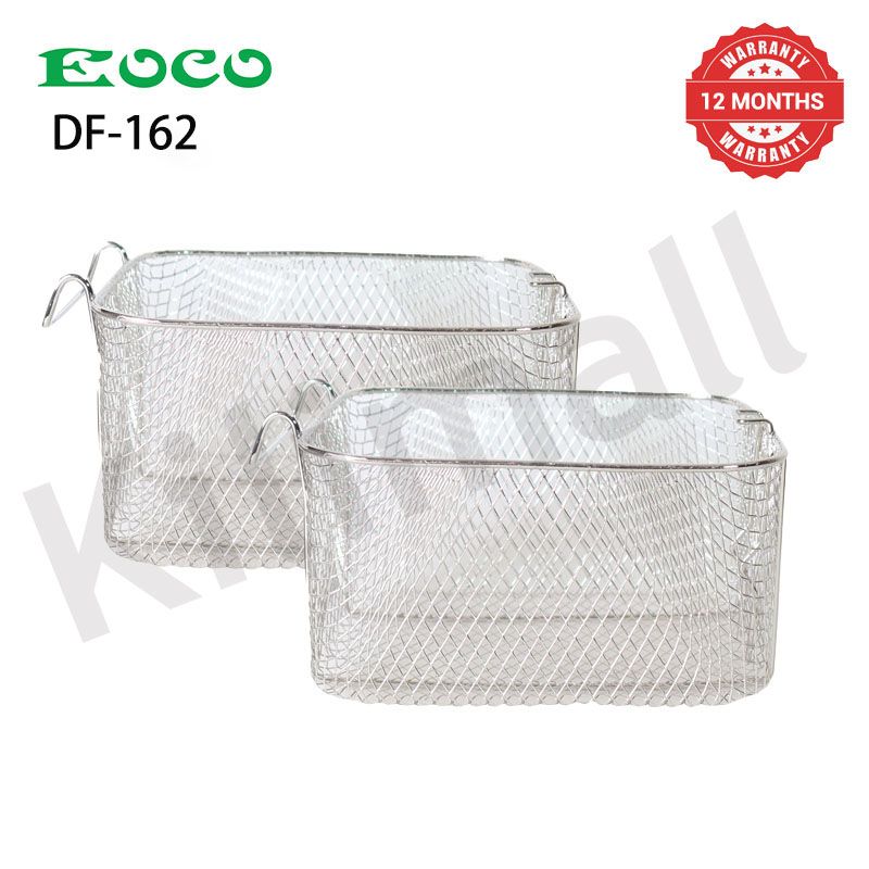 EOCO 12L Double Commercial Electric Deep Fryer Stainless Steel Cookware Silver