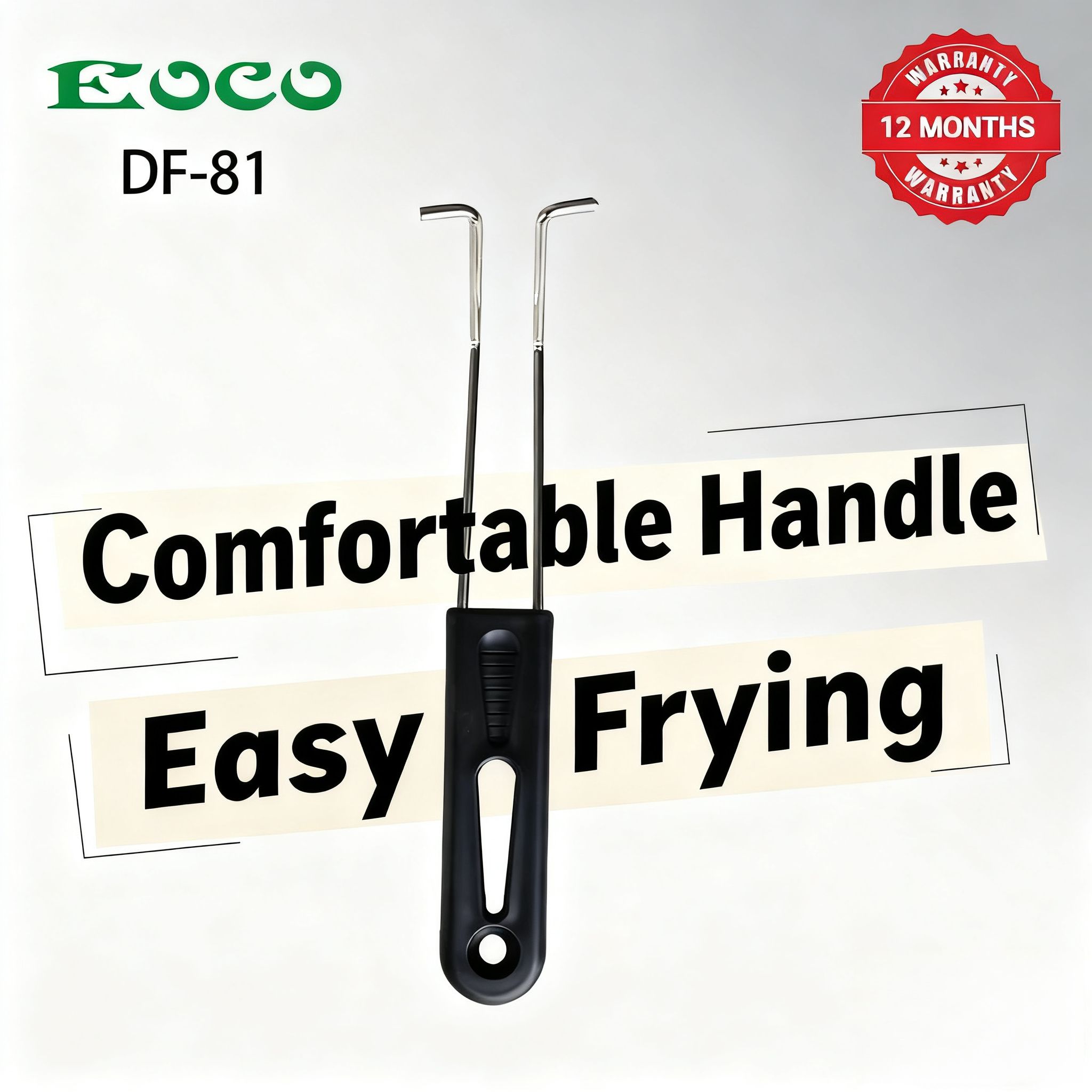 EOCO 6L Single Commercial & Home Electric Deep Fryer – Stainless Steel Silver Cookware. Fast even heating, removable parts, overheat protection, great for restaurants & daily household frying.