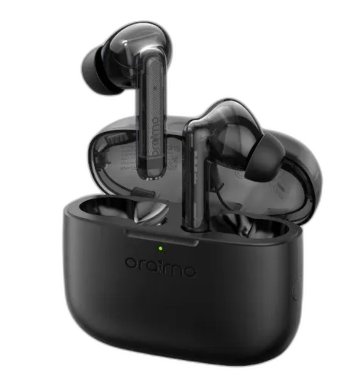Oraimo FreePods Lite ENC 40-hour Playtime Heavybass True Wireless Earbuds. can withstand power for a long period of time upto 40 hours standby. has an incredible sound quality with superb bass