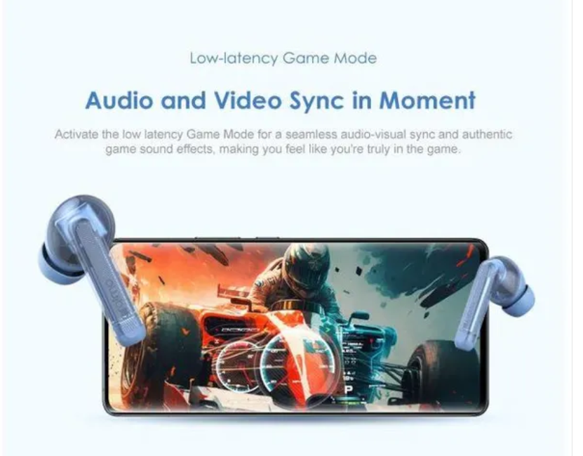 Oraimo FreePods Lite ENC 40-hour Playtime Heavybass True Wireless Earbuds. can withstand power for a long period of time upto 40 hours standby. has an incredible sound quality with superb bass