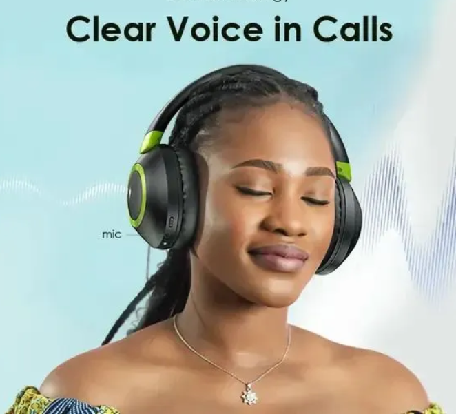 Oraimo i12 Wireless Headset – Pure Sound, Limitless Freedom Wireless Bluetooth Headphones With Microphone and Noise Cancellation Gaming Headset Stereo HiFi Earphones