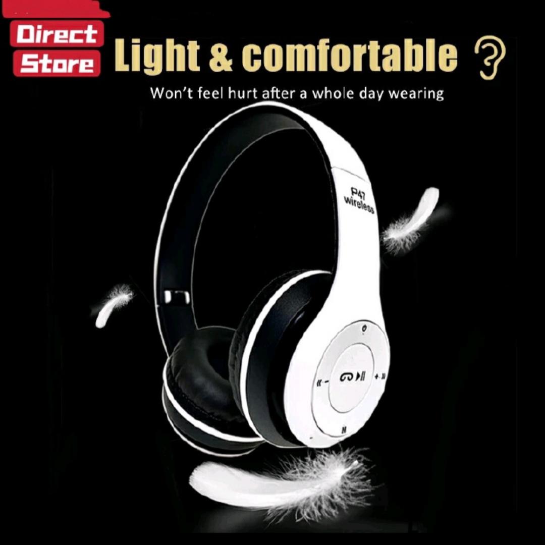 RichRipple P47 Wireless Stereo Bass Bluetooth Headphone Sports Foldable Headset With TF Micro for IOS/Android