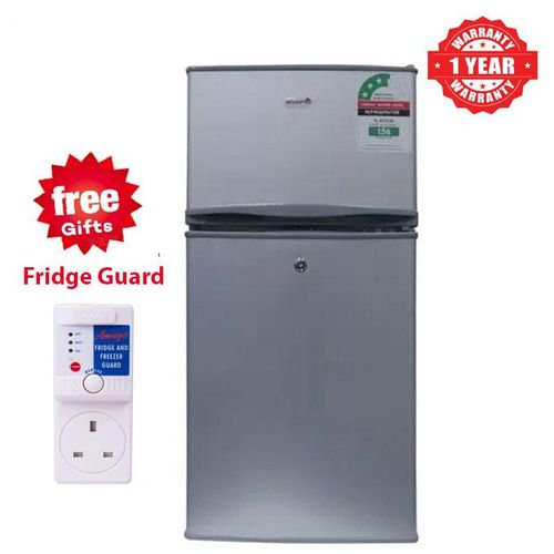 VOLSMART Fridge Double Door 108 Litres plus free fridge guard