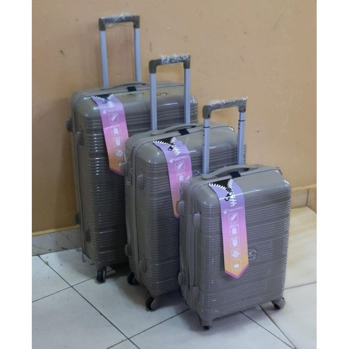 Unbreakable rubber suitcase Pp 3-in-1 suitcase set