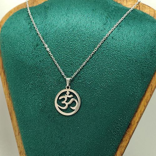Spiritual OM Necklace Gold - Protection Pendant Gift for Her/Him, Stainless Steel Yoga Jewelry Kenya