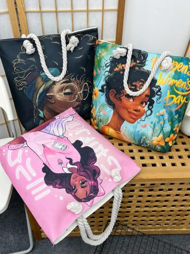 African American Liucan Tote Bags