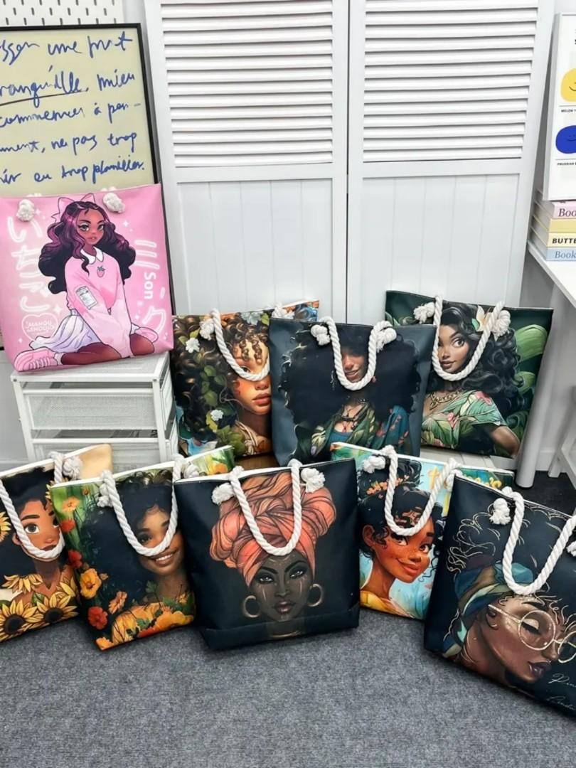 African American Liucan Tote Bags