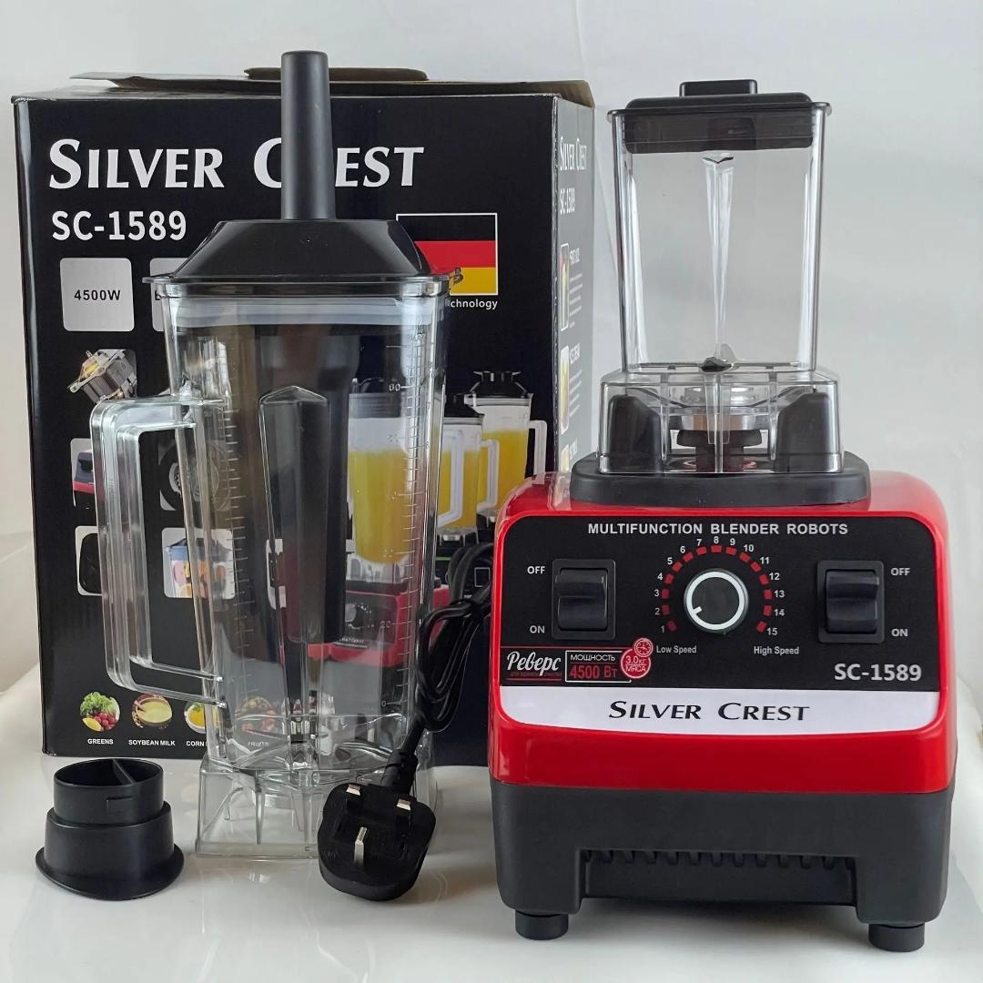 Silver Crest 2 IN 1 Multifunctional Electric Blender. Heavy Duty Commercial Blender/Grinder. Household, Hotels Commercial Blender
