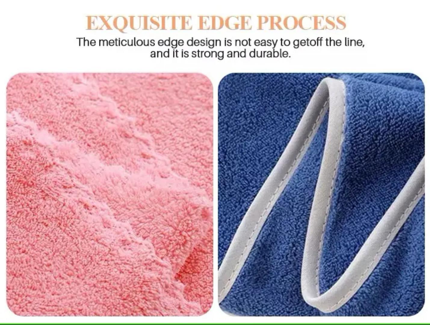 Microfiber Coral Fleece Strong Absorbent Premium Bath Towel. Multipurpose Bathroom Set.