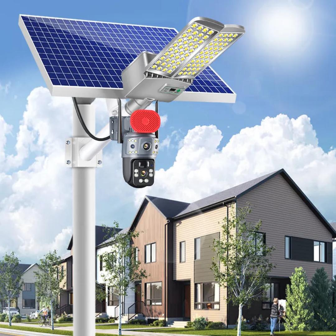 4G Solar Light With CCTV Camera 3IN1. 3IN1 Solar CCTV Camera Light.Solar Street Light With CCTV Camera. Dual CCTV Camera Solar Camera, Street Light. 2 IN 1 Solar CCTV Camera. Solar CCTV Camera IP 65
