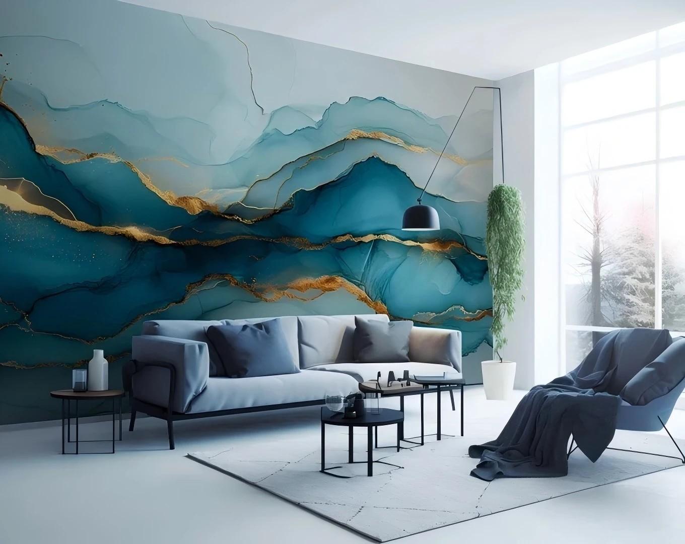 Self Adhesive Wall Paper.  Marble Wall Paper. Peel&Stick Wall Paper. Coil Tile Sticker